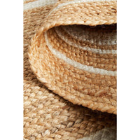 Burleigh 1220 Natural White Border Jute Runner Rug - Rugs Of Beauty - 9