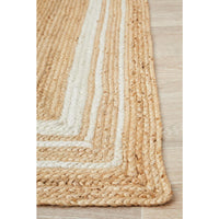 Burleigh 1220 Natural White Border Jute Rug - Rugs Of Beauty - 6