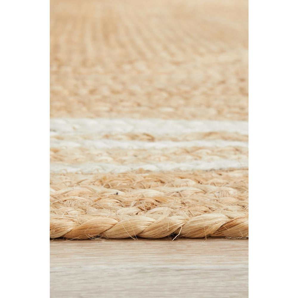 Burleigh 1220 Natural White Border Jute Rug - Rugs Of Beauty - 7