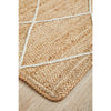 Burleigh 1222 Trellis Patterned White Natural Jute Runner Rug - Rugs Of Beauty - 5