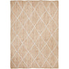Burleigh 1222 Trellis Patterned White Natural Jute Rug - Rugs Of Beauty - 1