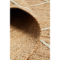 Burleigh 1222 Trellis Patterned White Natural Jute Rug - Rugs Of Beauty - 9
