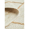 Burleigh 1223 Trellis Patterned White Natural Jute Runner Rug - Rugs Of Beauty - 9