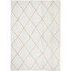 Burleigh 1223 Trellis Patterned White Natural Jute Rug - Rugs Of Beauty - 1