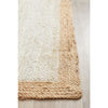 Burleigh 1224 White Natural Border Jute Runner Rug - Rugs Of Beauty - 6