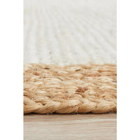 Burleigh 1224 White Natural Border Jute Rug - Rugs Of Beauty - 7