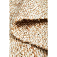 Burleigh 1221 Diamond Patterned White Natural Jute Runner Rug - Rugs Of Beauty - 9