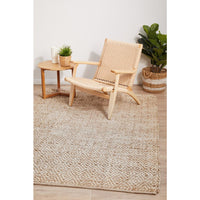 Burleigh 1221 Diamond Patterned White Natural Jute Rug - Rugs Of Beauty - 4