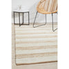 Burleigh 1225 White Natural Striped Jute Rug - Rugs Of Beauty - 2
