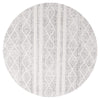 Kemi 1150 Grey Modern Tribal Boho Round Rug - Rugs Of Beauty - 1