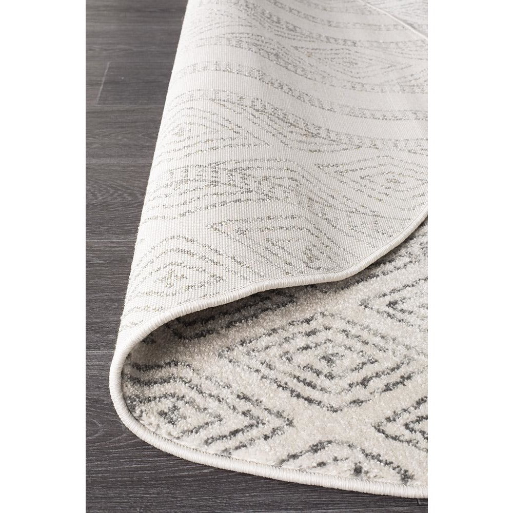 Kemi 1150 Grey Modern Tribal Boho Round Rug - Rugs Of Beauty - 4