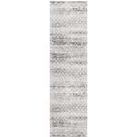 Kemi 1151 Dark Grey Modern Tribal Boho Runner Rug - Rugs Of Beauty - 1