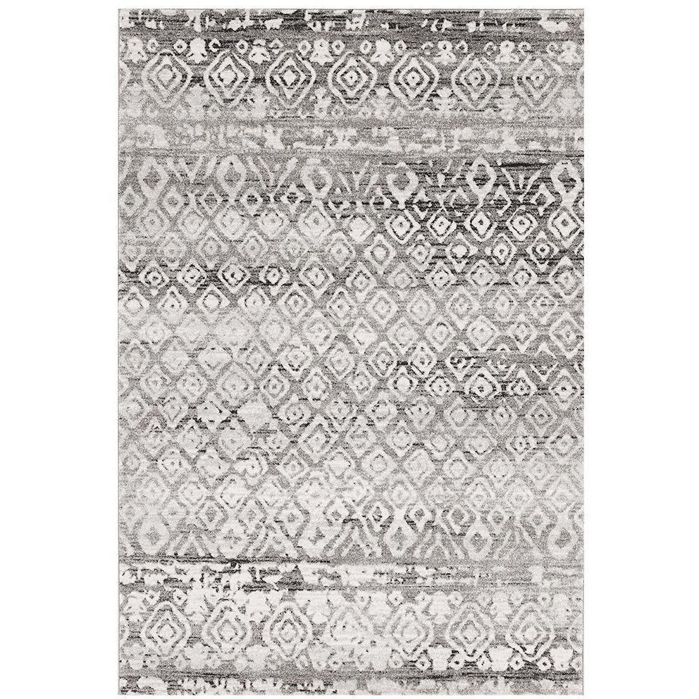 Kemi 1151 Dark Grey Modern Tribal Boho Rug - Rugs Of Beauty - 1