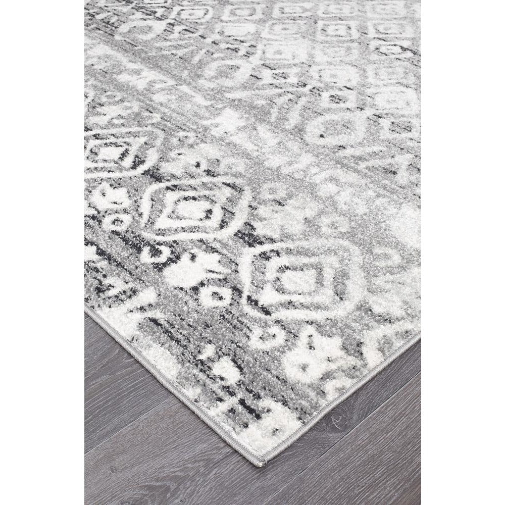 Kemi 1151 Dark Grey Modern Tribal Boho Rug - Rugs Of Beauty - 2