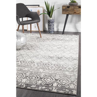 Kemi 1151 Dark Grey Modern Tribal Boho Rug - Rugs Of Beauty - 6