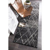 Kemi 1152 Charcoal Grey Modern Tribal Boho Runner Rug - Rugs Of Beauty - 6