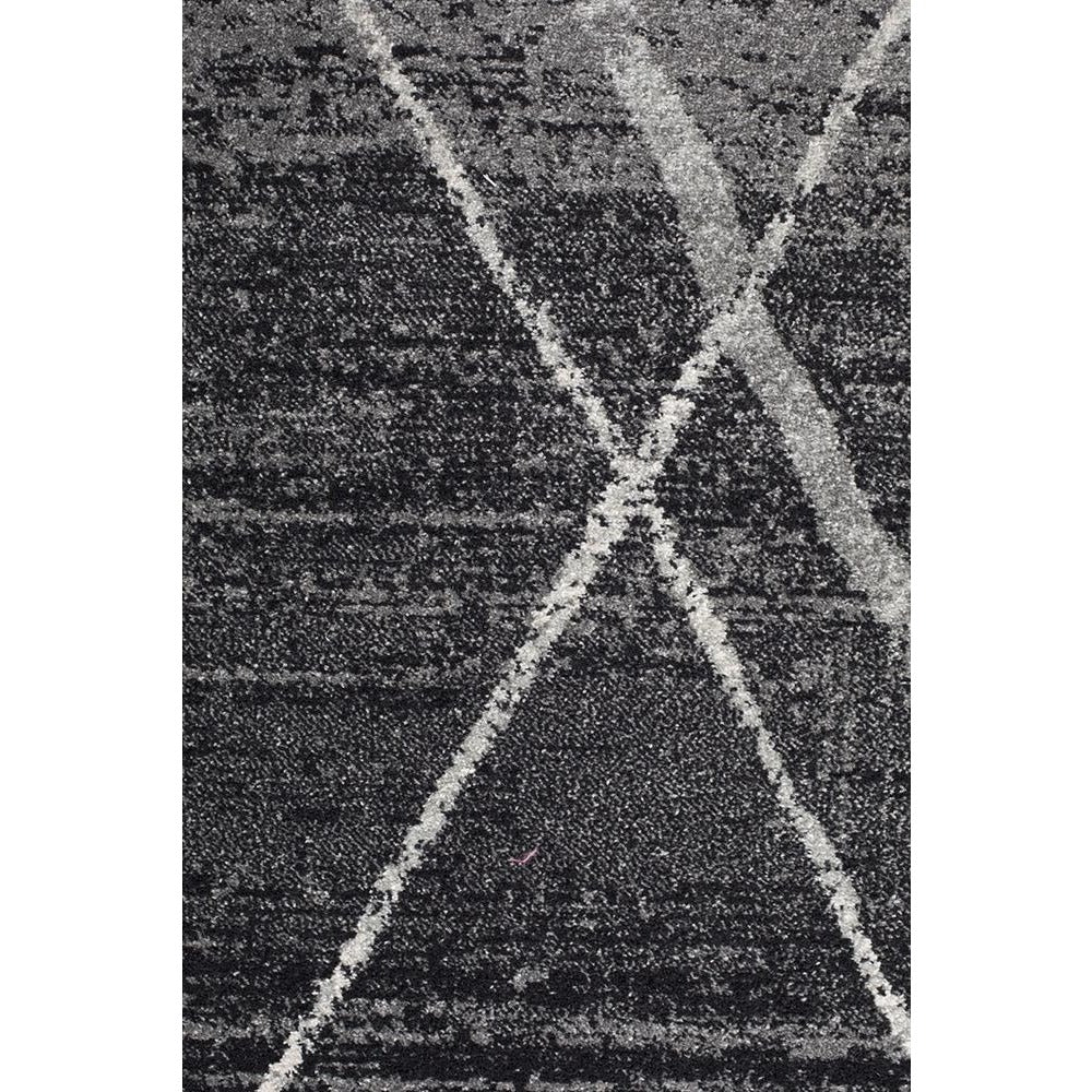 Kemi 1152 Charcoal Grey Modern Tribal Boho Rug - Rugs Of Beauty - 4