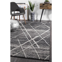 Kemi 1152 Charcoal Grey Modern Tribal Boho Rug - Rugs Of Beauty - 6