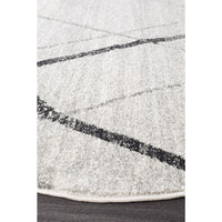 Kemi 1152 Grey Modern Tribal Boho Round Rug - Rugs Of Beauty - 2