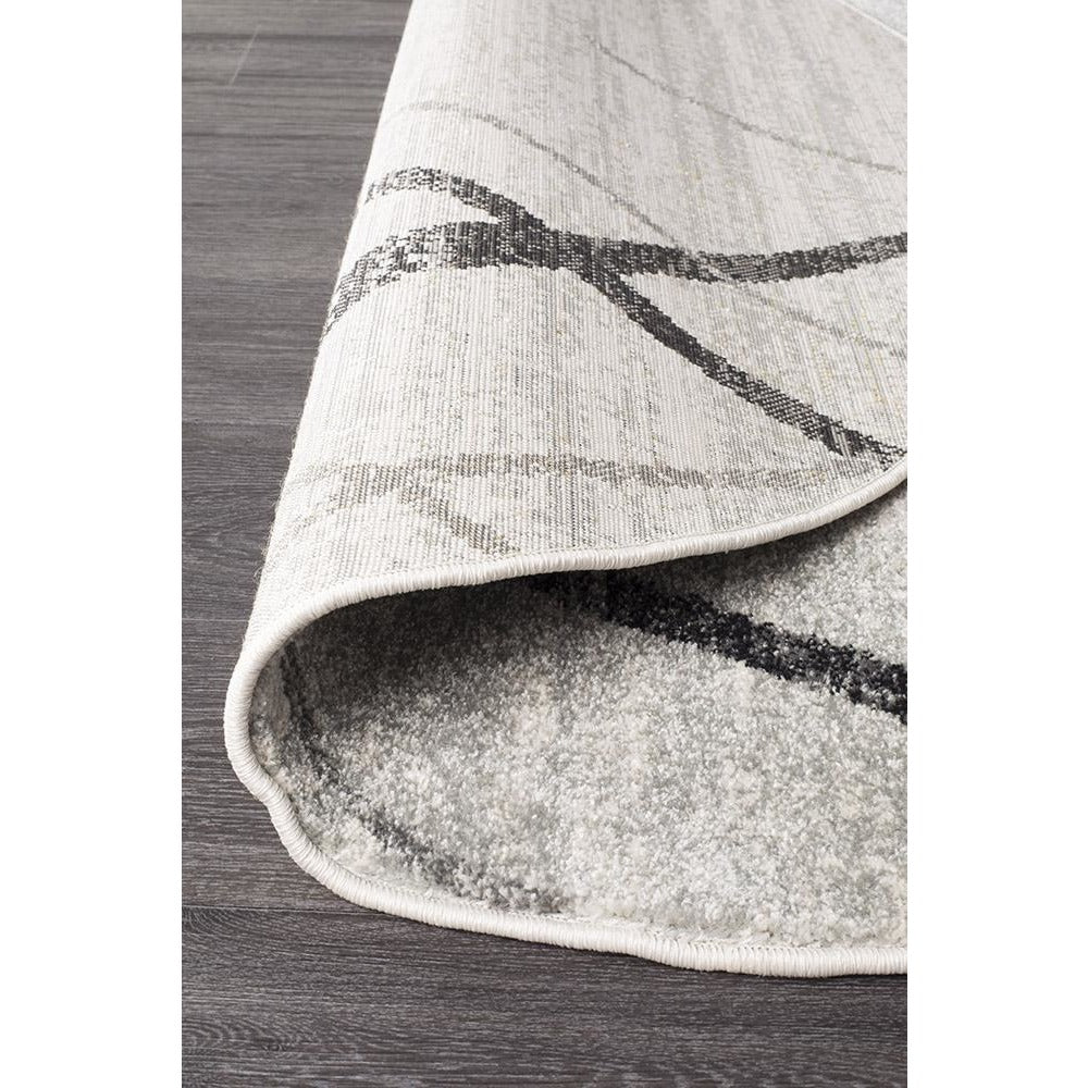 Kemi 1152 Grey Modern Tribal Boho Round Rug - Rugs Of Beauty - 4