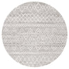 Kemi 1153 Grey Modern Tribal Boho Round Rug - Rugs Of Beauty - 1