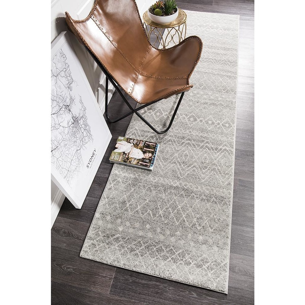 Kemi 1153 Grey Modern Tribal Boho Runner Rug - Rugs Of Beauty - 6