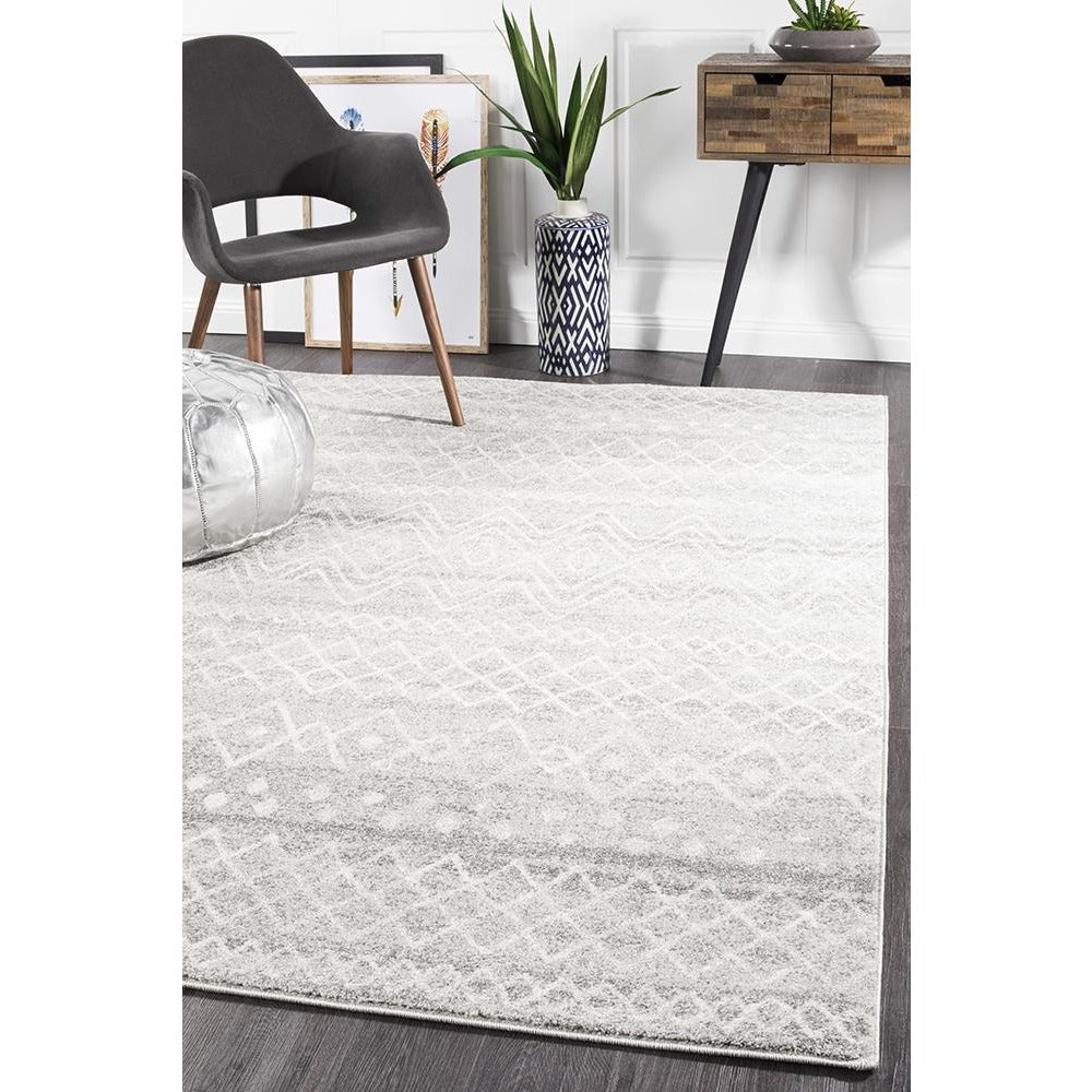 Kemi 1153 Grey Modern Tribal Boho Rug - Rugs Of Beauty - 6