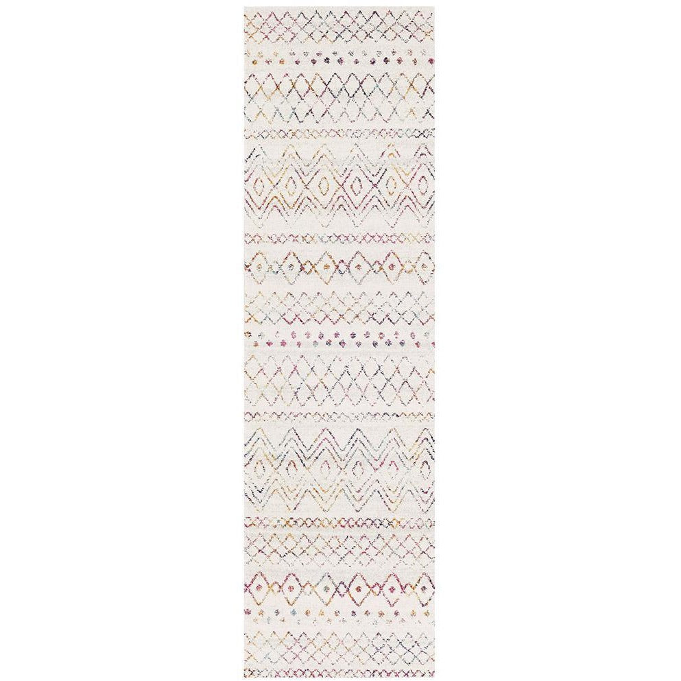 Kemi 1153 Multi Coloured Modern Tribal Boho Runner Rug - Rugs Of Beauty - 1