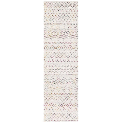 Kemi 1153 Multi Coloured Modern Tribal Boho Runner Rug - Rugs Of Beauty - 1