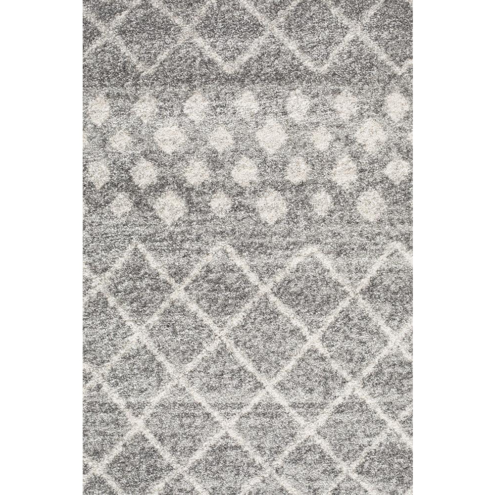 Kemi 1154 Silver Grey Modern Tribal Boho Round Rug - Rugs Of Beauty - 3