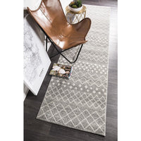 Kemi 1154 Silver Grey Modern Tribal Boho Runner Rug - Rugs Of Beauty - 6
