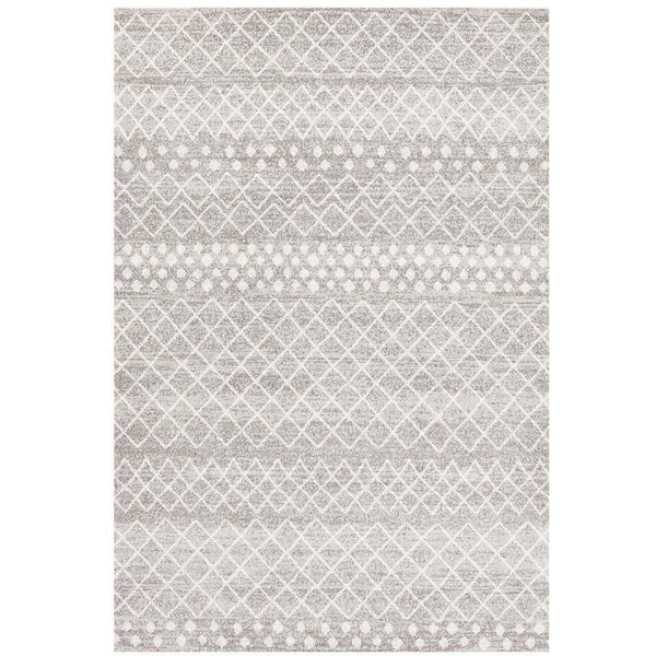 Kemi 1154 Silver Grey Modern Tribal Boho Rug - Rugs Of Beauty - 1