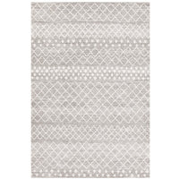 Kemi 1154 Silver Grey Modern Tribal Boho Rug - Rugs Of Beauty - 1