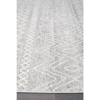 Kemi 1154 Silver Grey Modern Tribal Boho Rug - Rugs Of Beauty - 3