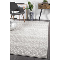 Kemi 1154 Silver Grey Modern Tribal Boho Rug - Rugs Of Beauty - 6