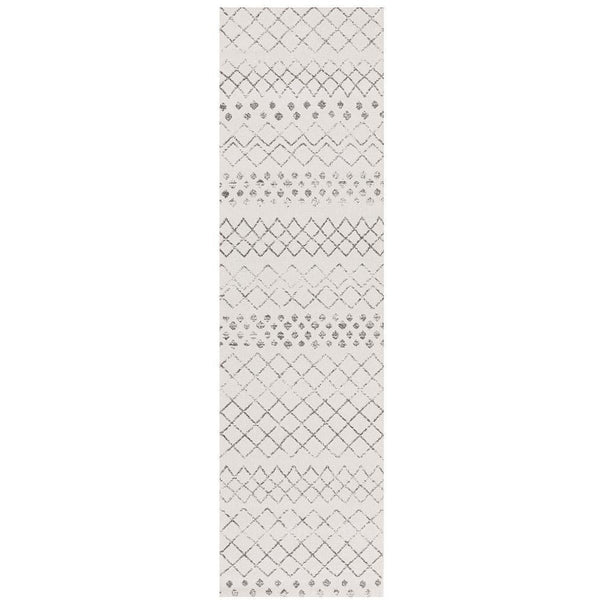 Kemi 1154 White Modern Tribal Boho Runner Rug - Rugs Of Beauty - 1