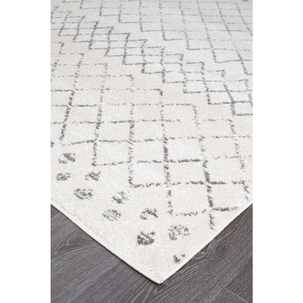 Kemi 1154 White Modern Tribal Boho Runner Rug - Rugs Of Beauty - 2