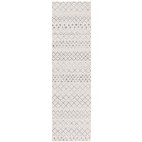 Kemi 1154 White Modern Tribal Boho Runner Rug - Rugs Of Beauty - 1