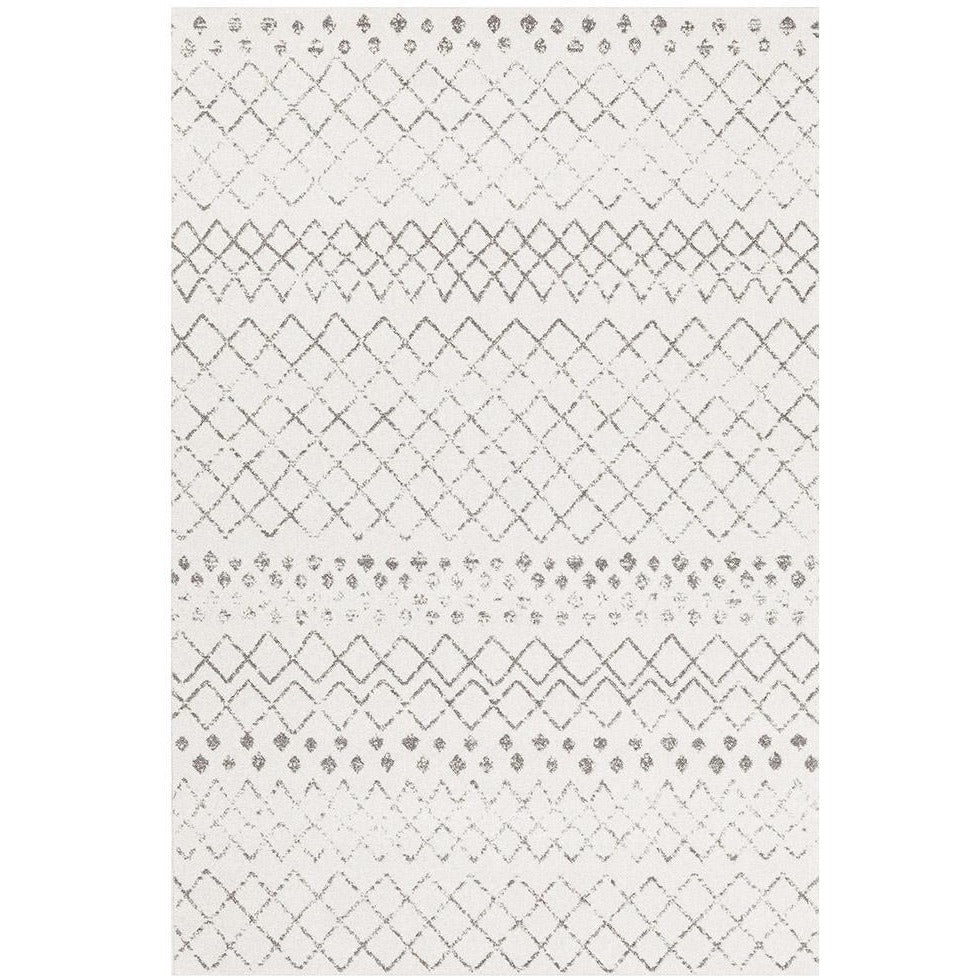 Kemi 1154 White Modern Tribal Boho Rug - Rugs Of Beauty - 1