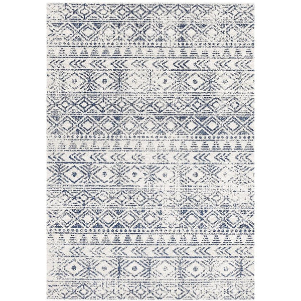 Kemi 1156 Blue Modern Tribal Boho Rug - Rugs Of Beauty - 1