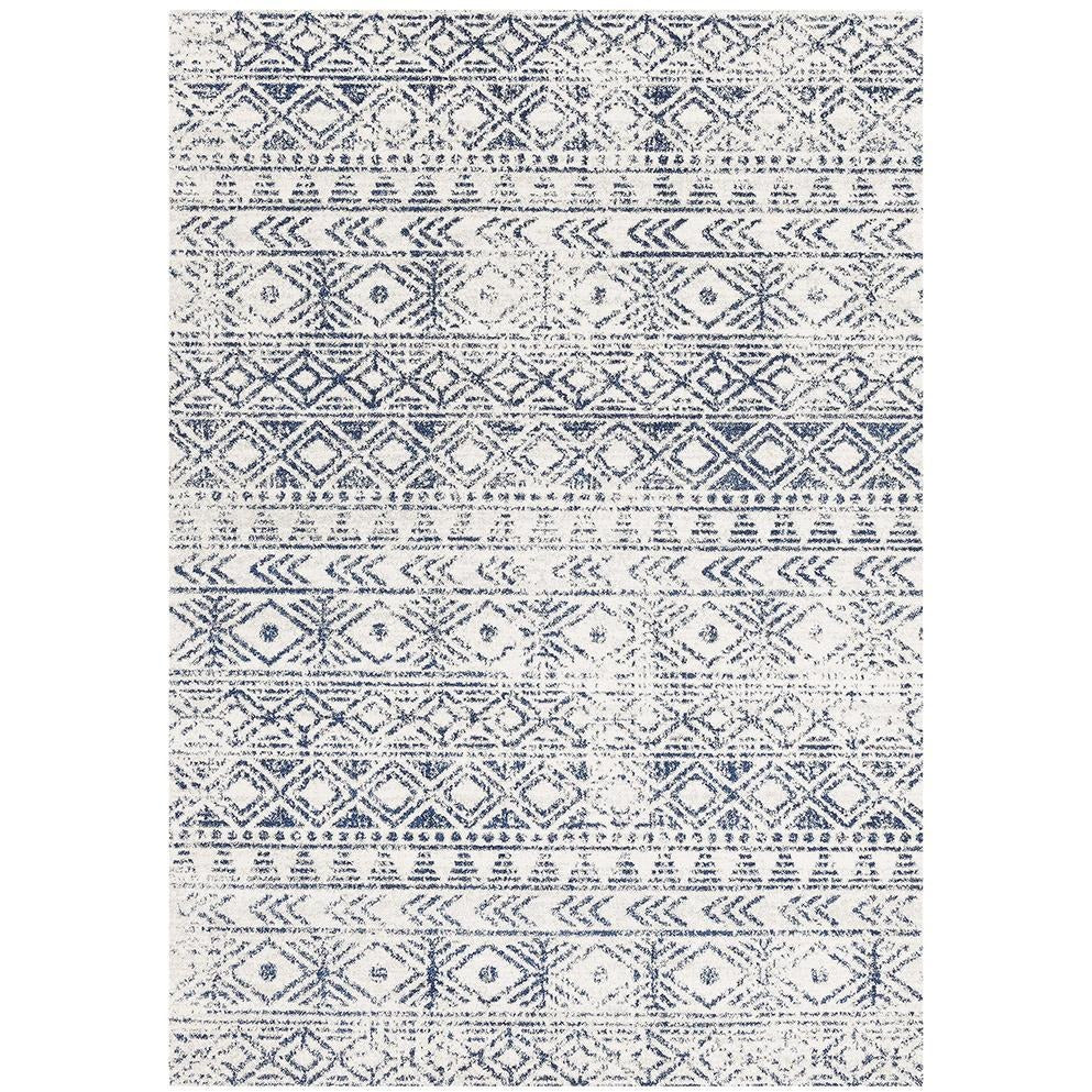 Kemi 1156 Blue Modern Tribal Boho Rug - Rugs Of Beauty - 1