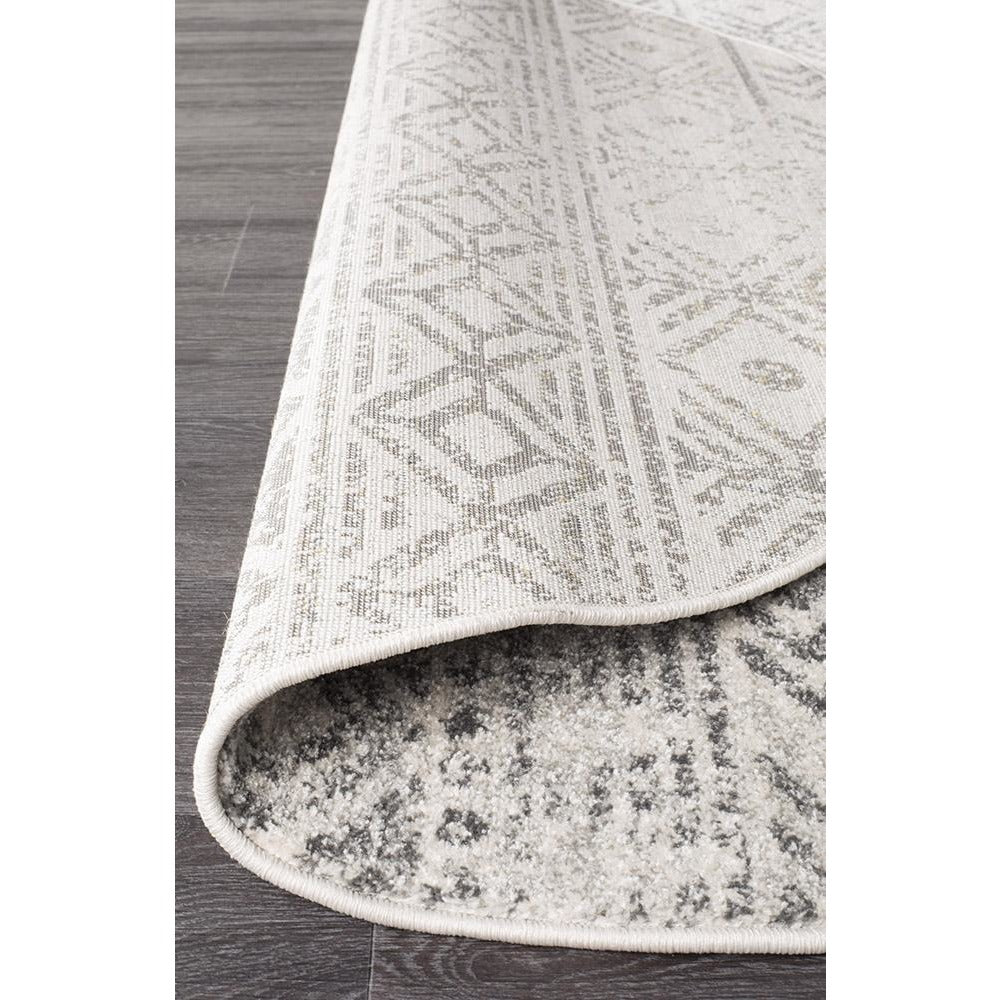 Kemi 1156 Grey Modern Tribal Boho Round Rug - Rugs Of Beauty - 4