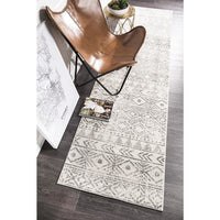 Kemi 1156 Grey Modern Tribal Boho Runner Rug - Rugs Of Beauty - 6