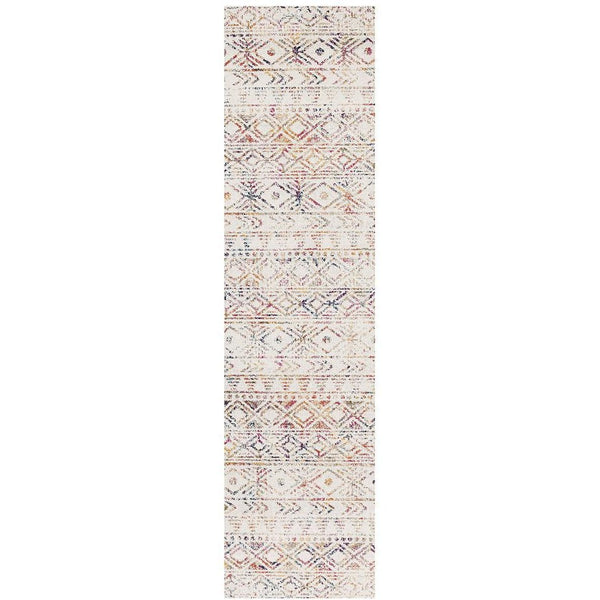 Kemi 1156 Multi Coloured Modern Tribal Boho Runner Rug - Rugs Of Beauty - 1