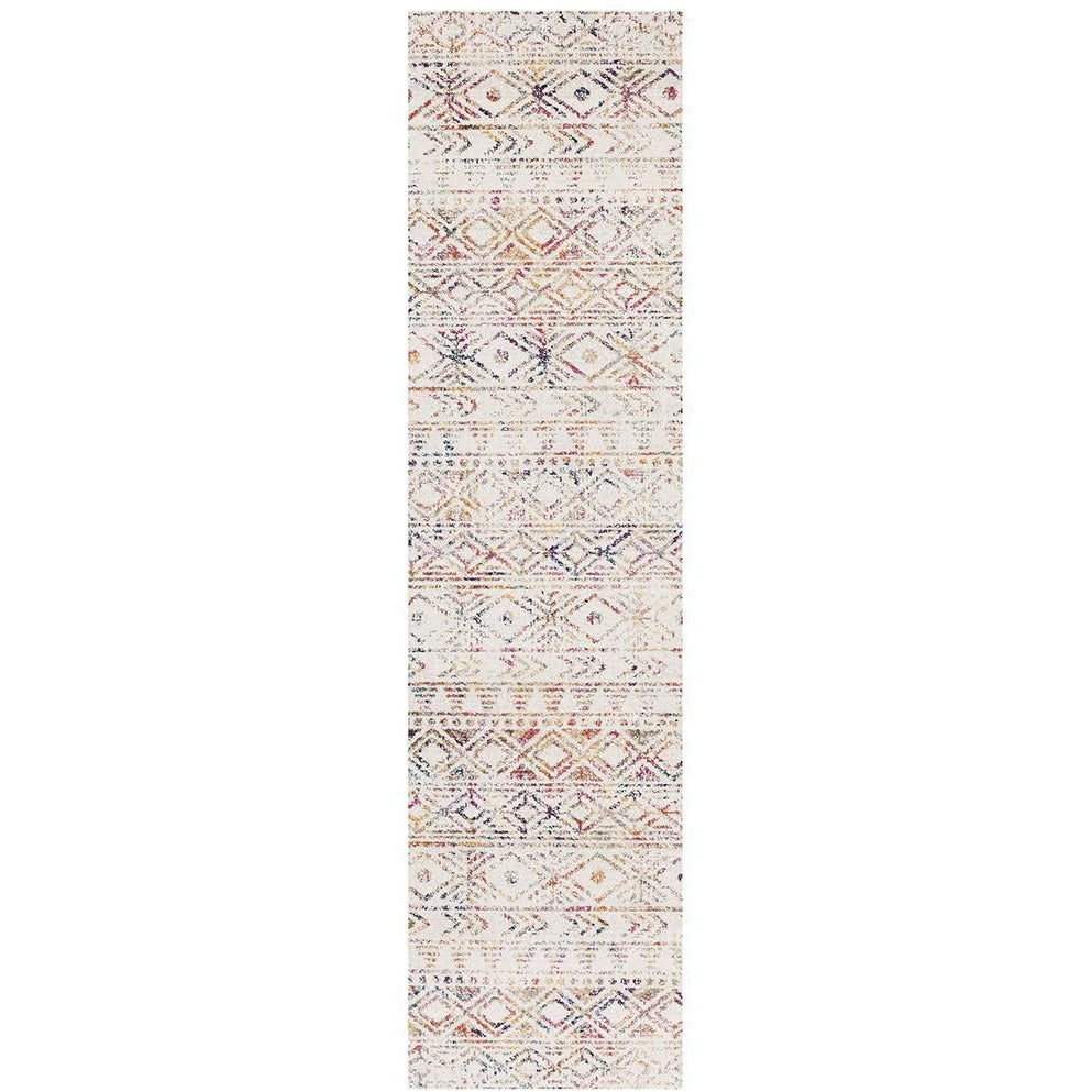 Kemi 1156 Multi Coloured Modern Tribal Boho Runner Rug - Rugs Of Beauty - 1