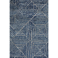 Kemi 1157 Navy Blue Modern Tribal Boho Round Rug - Rugs Of Beauty - 3