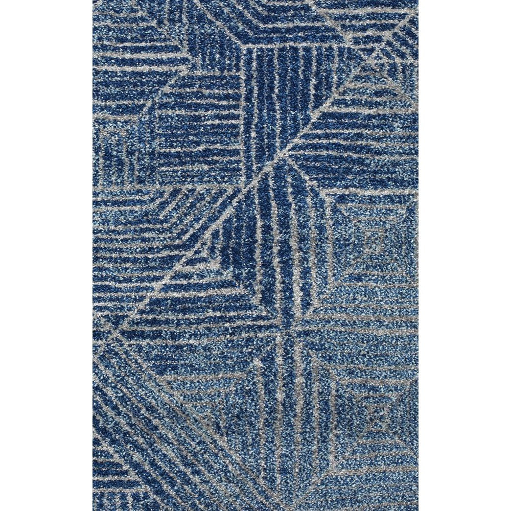 Kemi 1157 Navy Blue Modern Tribal Boho Runner Rug - Rugs Of Beauty - 4