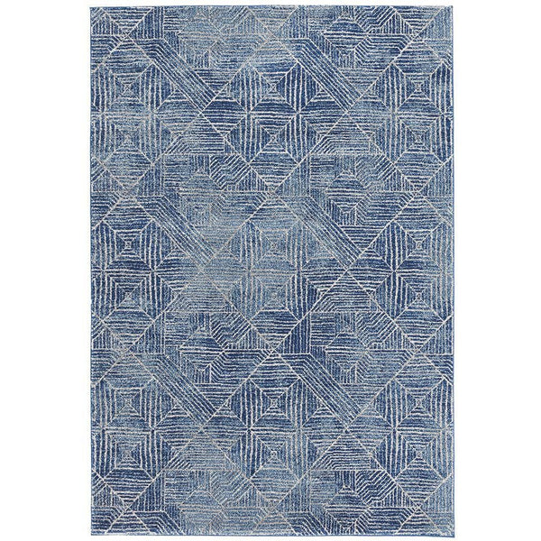 Kemi 1157 Navy Blue Modern Tribal Boho Rug - Rugs Of Beauty - 1