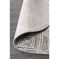 Kemi 1157 Silver Grey Modern Tribal Boho Round Rug - Rugs Of Beauty - 4