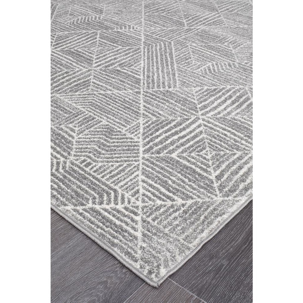 Kemi 1157 Silver Grey Modern Tribal Boho Runner Rug - Rugs Of Beauty - 2